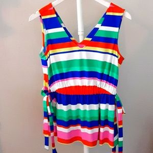 Jude Connally sleeveless v-neck blouse.